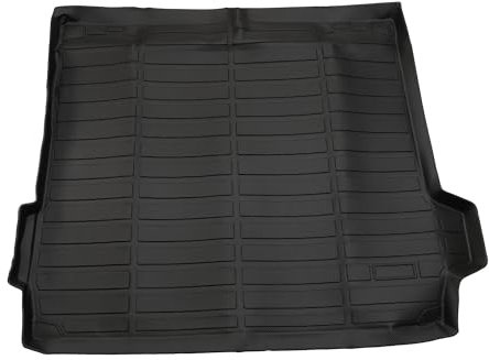 INFINAUTO Protector De Carga Para Maletero Trasero Bandeja De Carga Para Maletero Trasero Para Bmw X5 G05 5 Plazas 2019-2024 Tpe Negro Patrón De Rejilla Larga Antideslizante