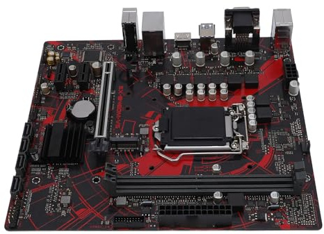 EX B460M V5 Motherboard, LGA 1200 10. Gen mit Realtek LAN & ALC887 Soundchip, 2 DDR4 -Slots, M ATX Motherboard Unterstützt für Core 14nm CPU -Prozessoren, PCI E 3.0