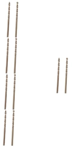 Mikikit 5Sets Metallbohrer Rohrleitungen Hartmetallbohrer Schweißbohrer Schärfen Wolframschleifer Schleifen Stufenbohrer Bohrerspitze Aluminiumbohren Silber 2pcs*5