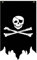 rockible Bandiera Pirata di Halloween con Teschio, Decorazione da Appendere per Interni ed Esterni, Bandiere con scheletri per, Type a
