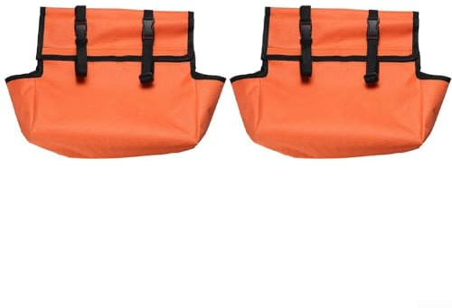 Jotekonoby Heavy Duty Telescopic Ladder Tool Storage Bag 2 Pack Oxford Fabric Organizer Pouch Orange Stepladder Carry Bag 30x7x3cm Quick Install