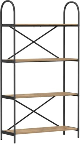 vidaXL Shelf: Rectangular Storage Unit, Modern Furniture Stand for the Living Room