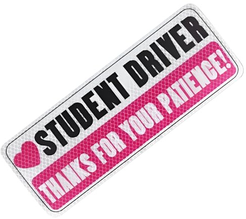 Driver In Training Car Magnet Student Driver Stickers Magnet, Thanks for Your Patience, Reusable Signs, NewDriver Vehicle