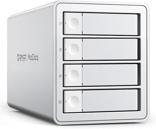 ORICO 4 Bay RAID Externes Festplattengehäuse USB3.0 für 2,5/3,5 Zoll SATA HDD/SSD bis zu 5X 22 TB Unterstützt RAID 0/1/3/5/10/JBOD/Clone/ClearMode -9948RU3