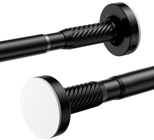 HAOYUNTE Schwarz Vorhangstange 100-230cm 1PCS,klemmen ohne Bohren Spannstange