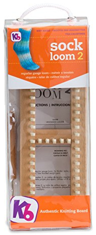 Authentic Knitting Board Sock Loom 2, regular gauge adjustable loom, 100% hardwood