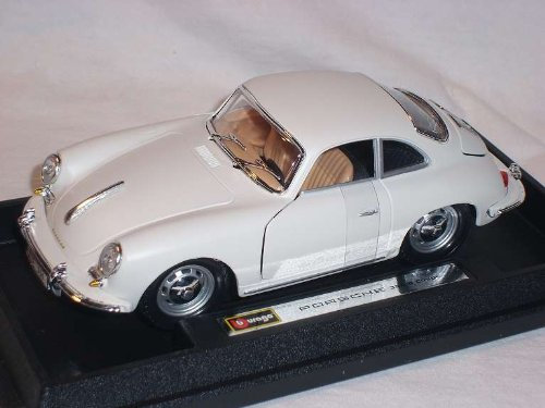 Bburago Porsche 356b Coupe Matt Weiss Ivory 1959-1963 18-22079 1/24 Modell Auto