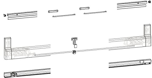 GU-966/150 PSK Profilbeutel, L=3460 mm, silber