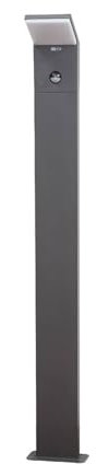 Lucande LED Wegeleuchte/Pollerleuchte 100 cm mit Bewegungsmelder, Außenleuchte spritzwassergeschützt IP54 8,5W