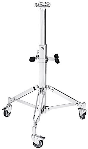 Meinl Percussion Conga Double Stand - Doppelständer für zwei Congas - Mit Rollen - Stahl, Verchromt (TMPDS)