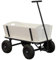 SUNNY Billy Beach Wagon Bollerwagen in Schwarz | Kinder Handwagen aus Holz mit Luftreifen | Belastbar bis 100 kg | 94x61x97cm.