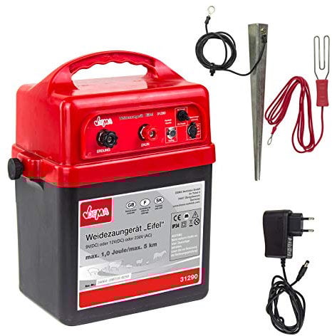 DEMA Weidezaungerät Eifel 12/230 V – Elektrozaungerät, Weidegerät – leistungsstark, zuverlässig, robust – für Weide, Vieh, Landwirtschaft, Hof