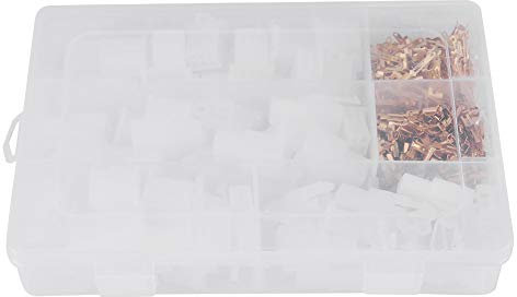 380Pcs 2 3 4 6 Broche Connecteur Terminaux Fil, Keenso Assortiment Kit de Connecteur Mâle et Femelle En-tête Embout Sertissage pour Moto, Vélo, Voiture, Bateaux