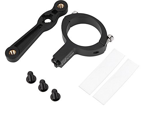 Keenso Fahrrad Flaschenhalter Adapter, CNC Aluminium 30.9-33.9mm Fahrrad Trinkflaschenhalter Halterung Fahrradkäfig Lenkerhalter Adapter
