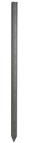 Recyclingpfahl 70x70x1500mm, Kreuzprofil, grau