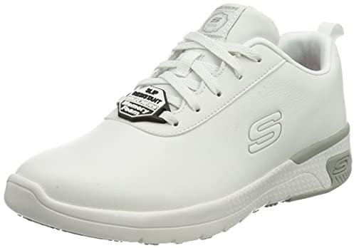 Skechers Damen MARSING GMINA Schuh für das Gesundheitswesen, White Prime Asia Leather, 36.5 EU
