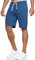 Indicode Herren Aldrich Sweatshorts mit Kordelzug | Herrenshorts Sportshorts für Männer Ensign Blue, S