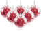 Uten 20 Bolas de Navidad Transparentes, Adornos rellenables, Bolas de Navidad Transparentes, Regalos para decoración de Fiesta de Festivales en Interiores y Exteriores (80 mm)