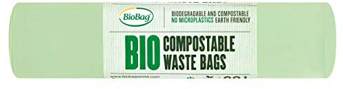 BioBag 60L Compostable Swing Bin Liners ( 5 count ), Green