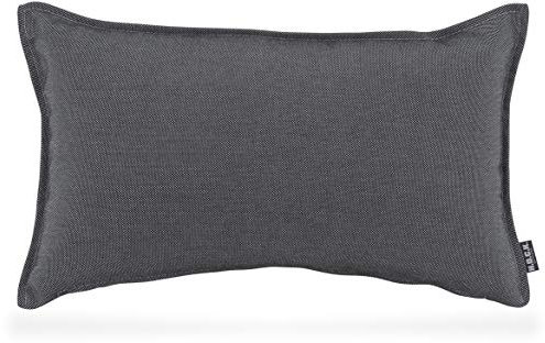 H.O.C.K. Caribe Outdoor Kissen inkl. Füllung 50x30cm wasserabweisend/lichtecht (6-7) für den Garten (50x30cm, Anthrazit Negro)
