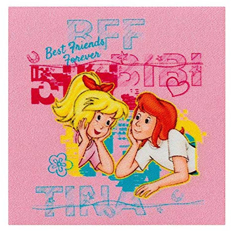 Mono Quick Bibi & Tina Applikationen, Bügelbilder, Patches, Amadeus, Sabrina (14268 Quadrat BFF pink)