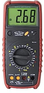 Testboy AZUBI-Paket mit TB 313, TB 40 Simple und TV Schuki 3 A (automatischer Messbereichsschutz, LED-Signalisierung, optische Anzeige mit 10 LEDs) Rot/Schwarz