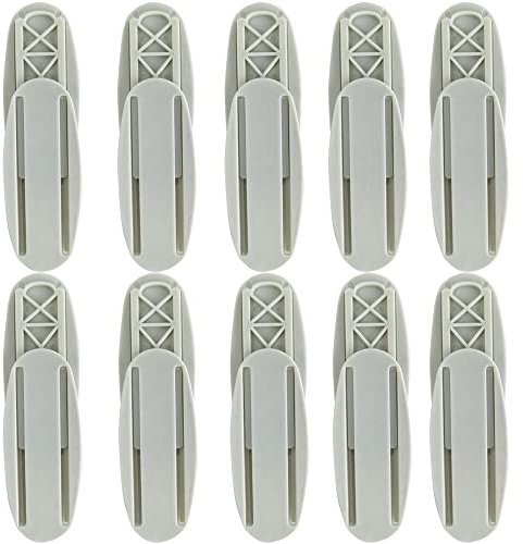 Support Mural pour Bloc multiprise,10 Pcs Auto-adhésif Multiprise Fixator Support de Bande de Puissance pour Télécommande, Routeur, Bureau WhiteWhite