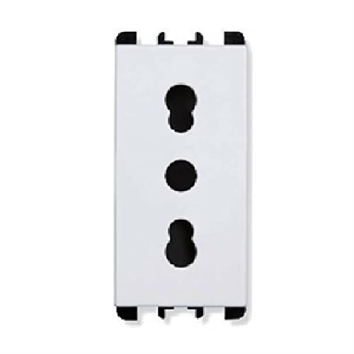 SIMON URMET PRESA BIPASSO, 2P+T 16A-250V COLORE BIANCO 10303.B