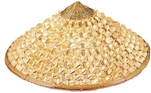Ericetion Vietnamesischer Zopf Beach Hut Japanischer Coolie Stroh Bambus Kegel Sonne Strohhut Garten Farmer Fischerei Cosplay Für Frauen Männer