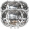 Silberne DiscokugelLuftballons, Dekorationen – Packung mit 6 Stück, 70er Jahre Junggesellinnenabschied Dekorationen | Silber 55,9 cm 360 Grad 4DKugel Metallic Disco Luftballons | Disco