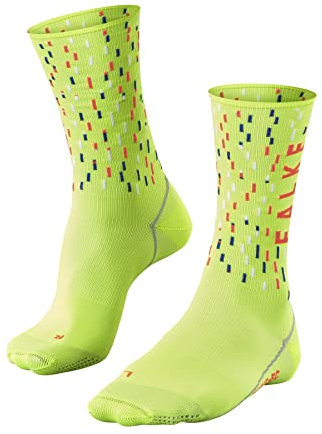 FALKE Unisex Fahrradsocken BC Impulse Peloton U So Funktionsmaterial antiblasen 1 Paar, Gelb Lightning 1690, 37-38