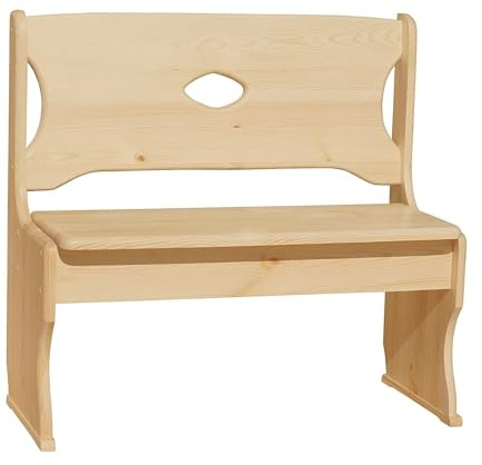 k koma Holz Bank Kiefer MASSIVHOLZ NEU Küche Esszimmer Nuss (135)