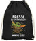 MoonWorks® Turnbeutel Bedruckt Spruch lustig Arbeit Fresse halten du sollst Montag es ist Baby Yoda Gymbag schwarz Unisize