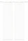 wohnfuehlidee 2er-Set Flächenvorhänge, 54180, Blickdicht Roma 2X Uni Weiss, Höhe 245 cm
