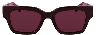Calvin Klein Jeans Unisex Adult Sunglasses CKJ23601S - Burgundy with Solid Wine Lens