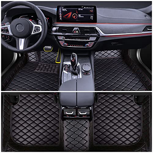 Auto Fußmatten für BMW X5 F15 72014-2018 Allwetter Fussmatten Set Zubehör Fußmatte,Schwarz