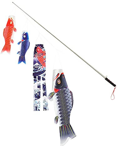 Gogogmee Colgante de Estilo Japonés para Restaurante con de Carpa Koinobori Manga de Viento Decorativa