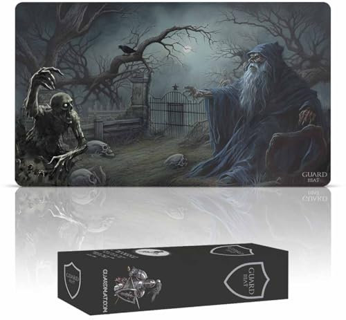 Guard Mat - Necromantic Rite (Genähte Kanten) – Spielmatte für Magic – Spielmatten für Magic The Gathering – Playmat kompatibel mit MTG, YuGiOh, Der Herr de Ringe, Pokemon, TCG, Kartenspielmatte