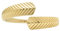Fossil Damen Ringe aus Edelstahl offen, 6, Gold-Ton