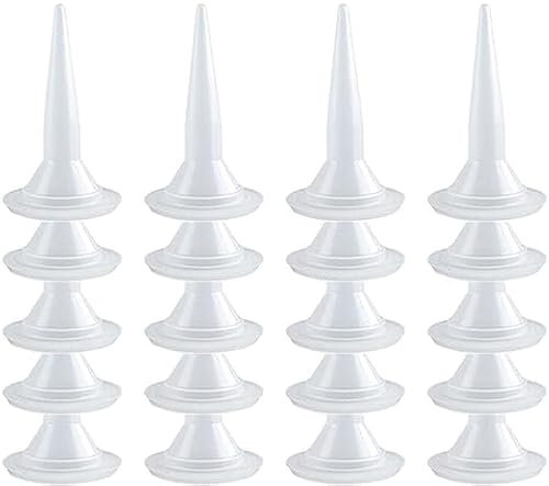 25-Pack Caulking Nozzle for Sausage Caulking Gun，Reusable Caulk Nozzle