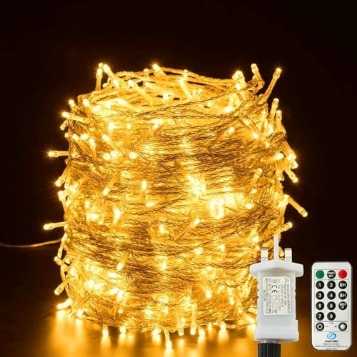 LITYBY String Lights Mains Powered, 800LED 80M Plug in Fairy Lights, 8 Modes Remote Control Christmas Fairy Lights, Indoor/Outdoor for Bedroom,Gazebo,Wedding, Christmas Decorations(Warm White)