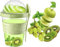 4All Yogurt Pots Spoon Reuseable 600ml Museli Cup With Lid Overnight Oats container20oz BPA free Breakfast Lunch Oatmeal Jars On the GO Snack Container Travel Meal Food Container (Green)