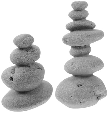 Zerodeko 1pc Simulation Rockery Stone Ornaments for Bonsai and Aquarium Decor Exquisitely Crafted Landscape Accessories Zen Garden Decorative Stones for Home Office and Restaurant Use