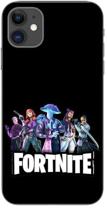 Schutzhülle transparent Design für Apple iPhone, bedruckt in Frankreich, Videospiele, Fortnite Team (iPhone 11)