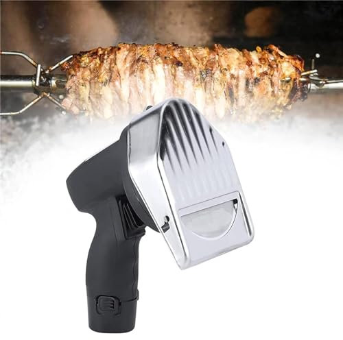 Weyot Couteau à Kebab Electrique, 1-8mm Kebab Slicer Couteau, Kebab Electrique Trancheur de Kebab, Kebab Couteaux Trancheuse Couteau de Cuisine pour Kebab