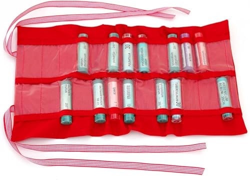 HOMEO-CASE | Astuccio Omeopatia con 24 Spazi per i Tubi Boiron da 4gr | Porta Granuli Omeopatici | Colore Rosso (Tubi non inclusi)