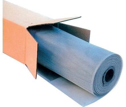 1PEZZO ZANZARIERA A ROTOLO IN ALLUMINIO MT. 30 Maglia mm. 18x16 H. cm.100