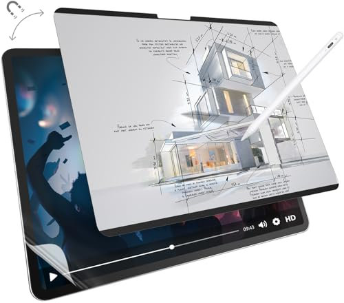 MAGEASY Paper-Feel Magnetische Displayschutzfolie für iPad Air 13 Zoll M3/M2 (2025/2024) [Blendfrei] Schreiben & Zeichnen wie auf Papier, abnehmbar & wiederverwendbar, matte Oberfläche - EasyPaper Pro