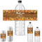 PH PandaHall 30pcs Wasserflaschen-Etiketten, Selbstklebende wasserdichte Flaschenaufkleber Celebrating Bottle Aufkleber Herbstblätter Flaschenetiketten für Hochzeit Geburtstag Party