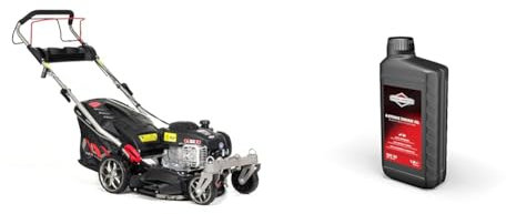 NAX POWER PRODUCTS 1000S Moteur Briggs & Stratton série 450E 125 cm3 Largeur de Coupe 42 cm & Briggs & Stratton 100007E Huile Moteur SAE 30, 1.0 Litre